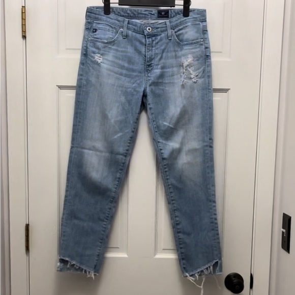 AG Adriano Goldschmied The Midrise Stevie Capri Ankle Cropped Jeans - Size 29 - Picture 1 of 16